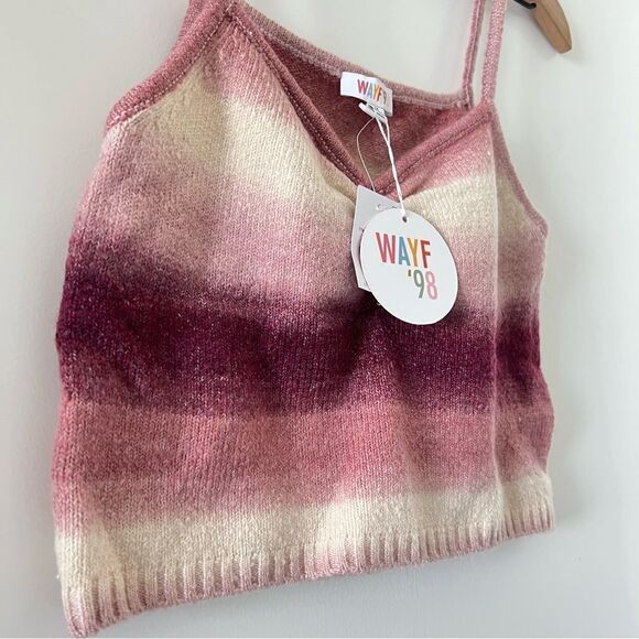 NWT WAYF Natalie Space-Dyed Cami Knit Tank Top M - Picture 6 of 8